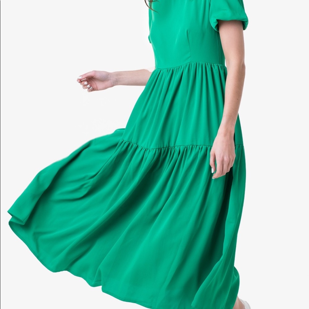 Mollie Bracken green maxi dress